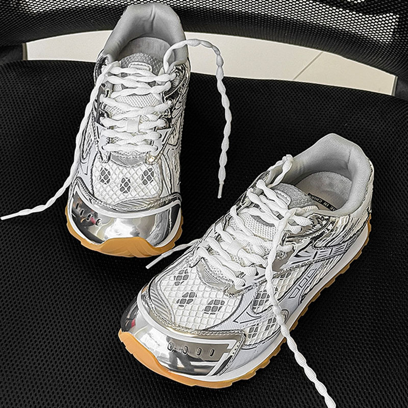 Running Gear Ladies - Fashion Woman Mens Mesh Lace-Up Flat