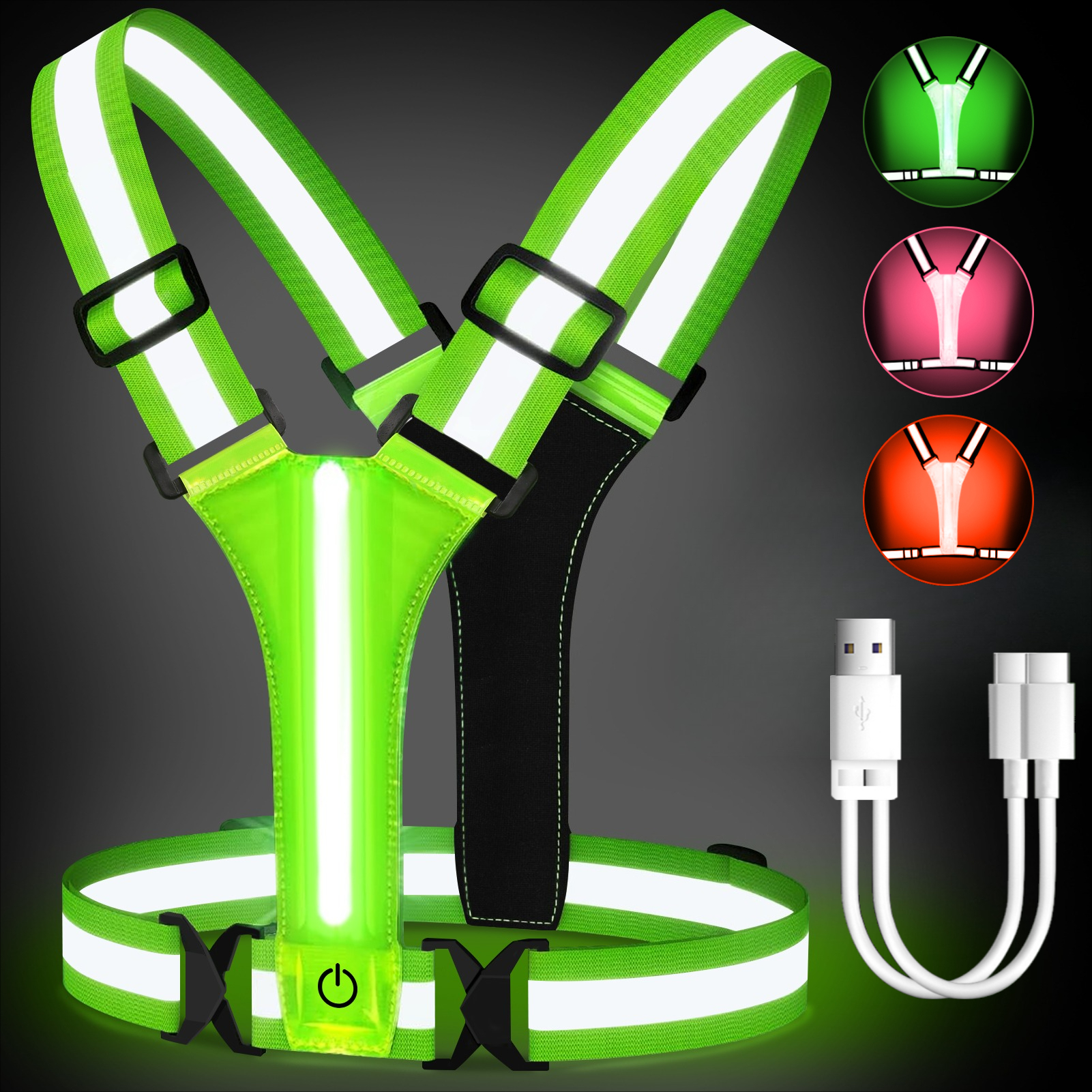 Running Gear Cool - Outdoor Night Walking Safety Vests Highlight