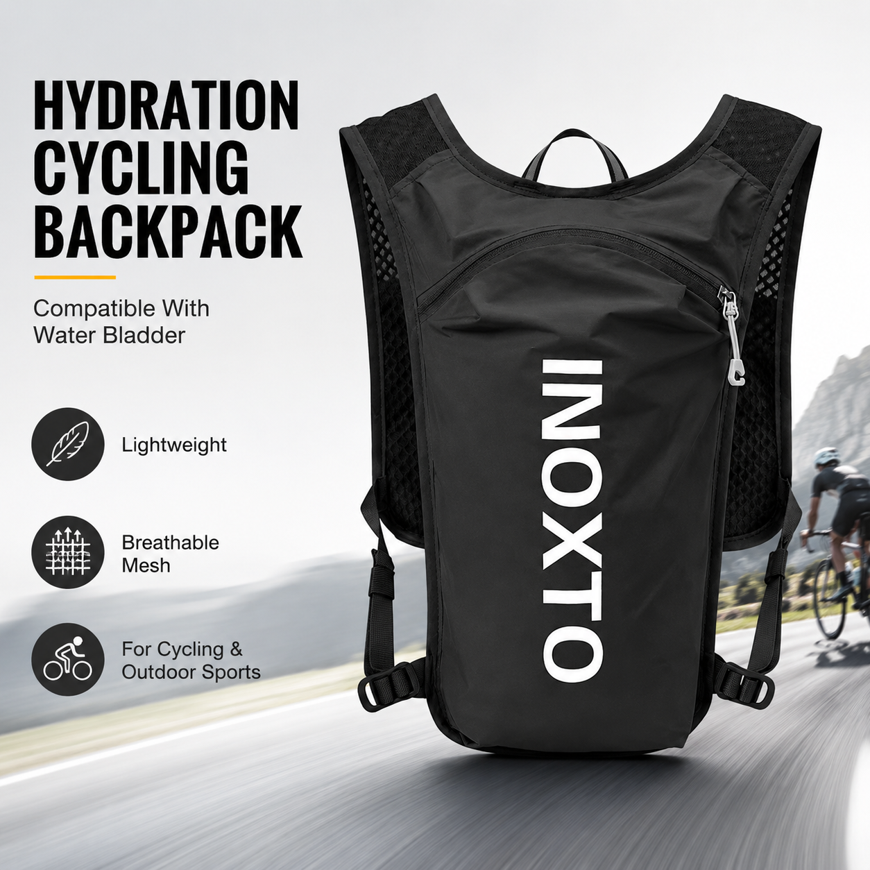Running Gear Holder - 5L Breathable Hydration Vest, Lightweight Running
