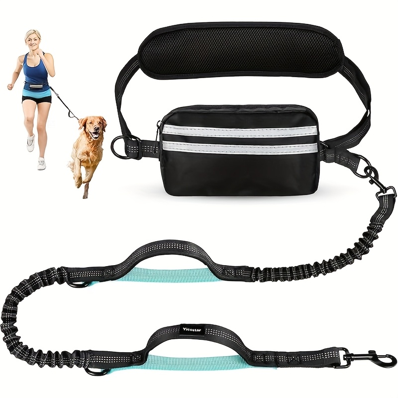 Running Gear Organizer - Hands-Free Dog Leash, Waist Bag with