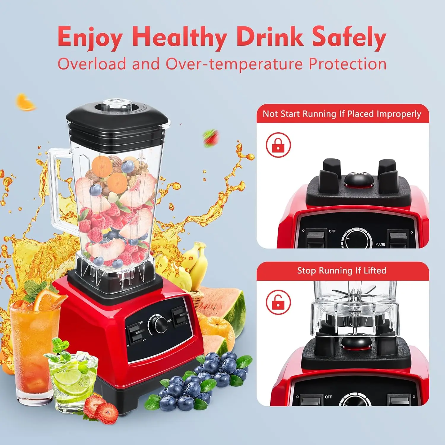 Running Gear On - Household Grade Mixer, Juicer Countertop Smoothie