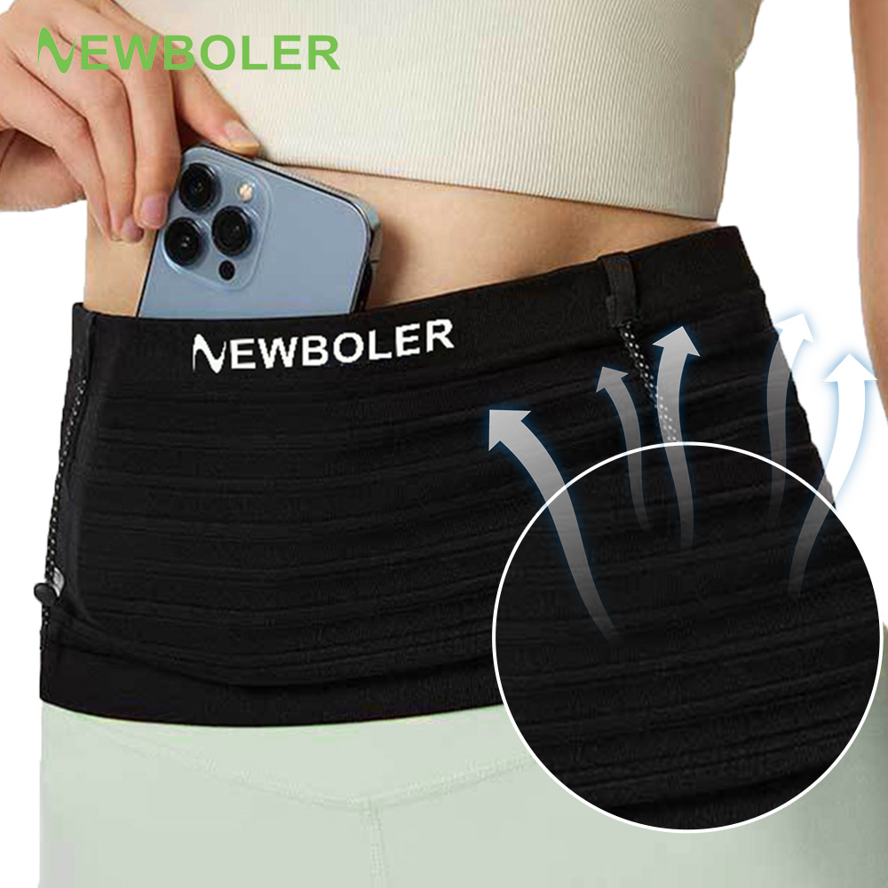 Running Gear Winter - NEWBOLER Elastic Sports Waist Bag Pack