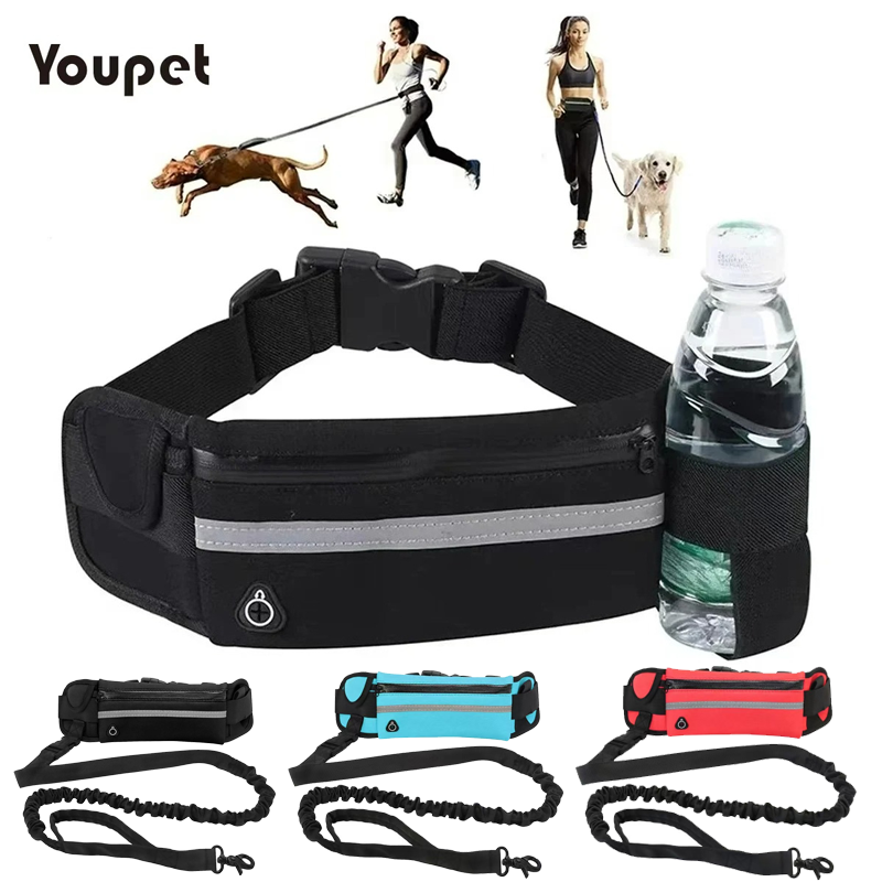 Running Gear Organizer - Dog Running Waist Leash Nylon Pet
