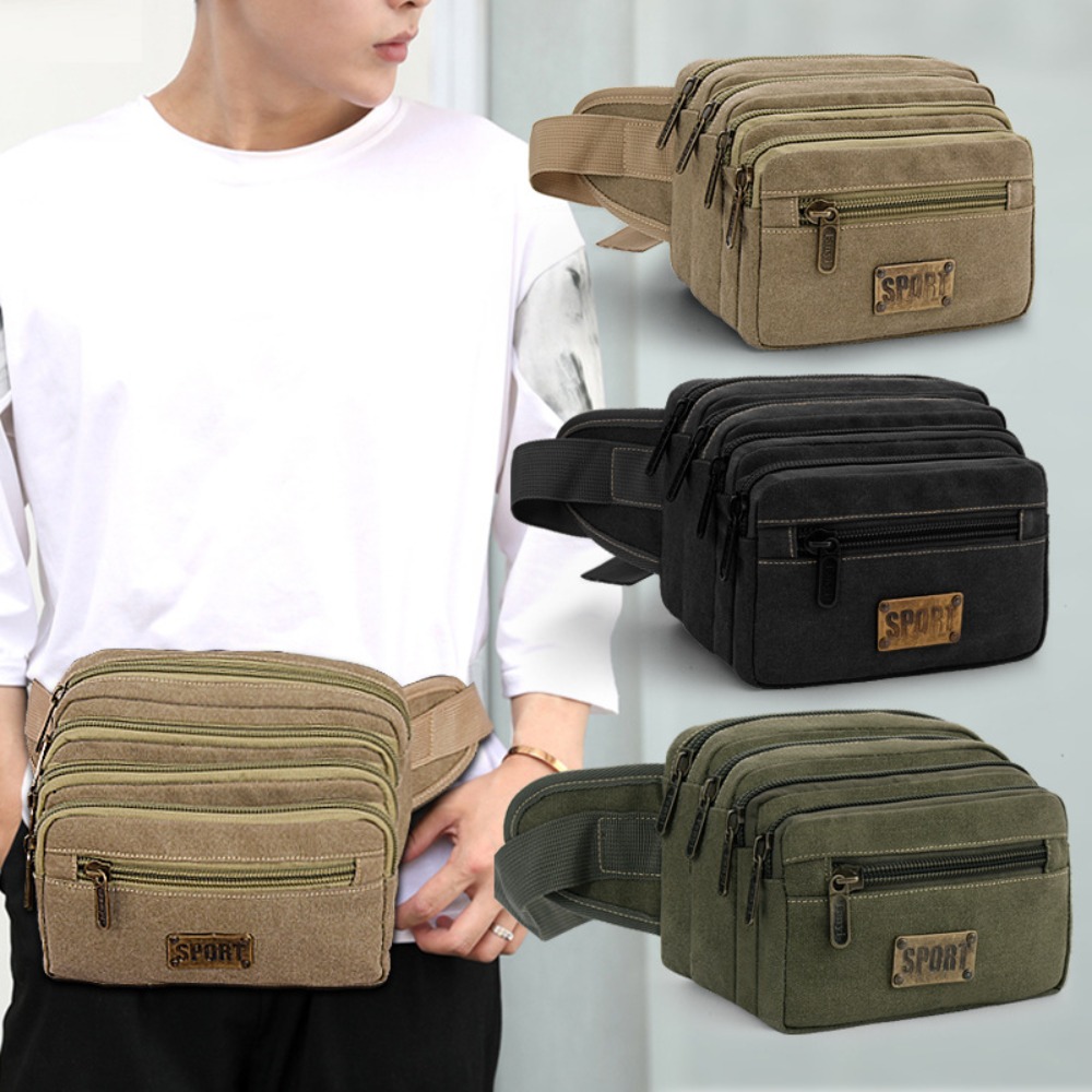 Useful Canvas Waist Bags Multi - Running Gear Organizer avis et prix