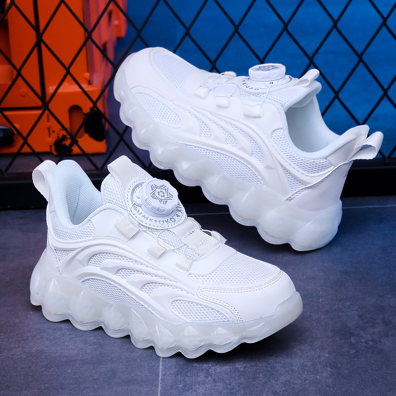 Children's White School Shoes  - Running Gear For Beginners avis et prix