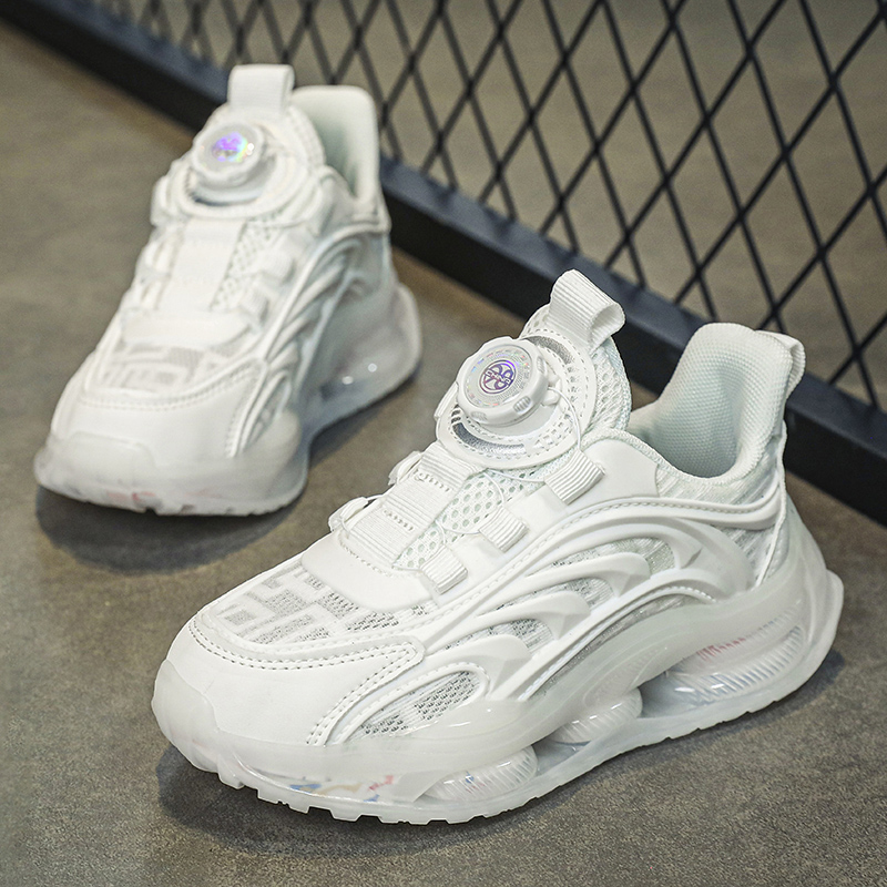 Children's White School Shoes  - Running Gear For Beginners avis et prix