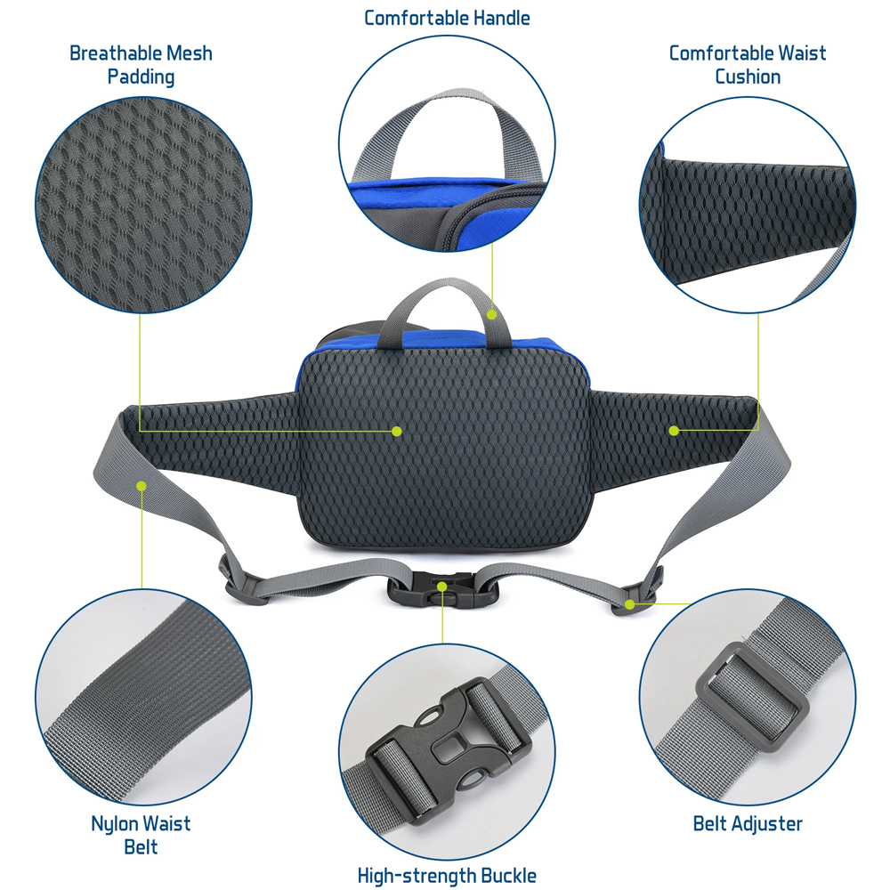 1PCSFanny Pack Waist Bag - Uni - Running Gear Cool avis et prix