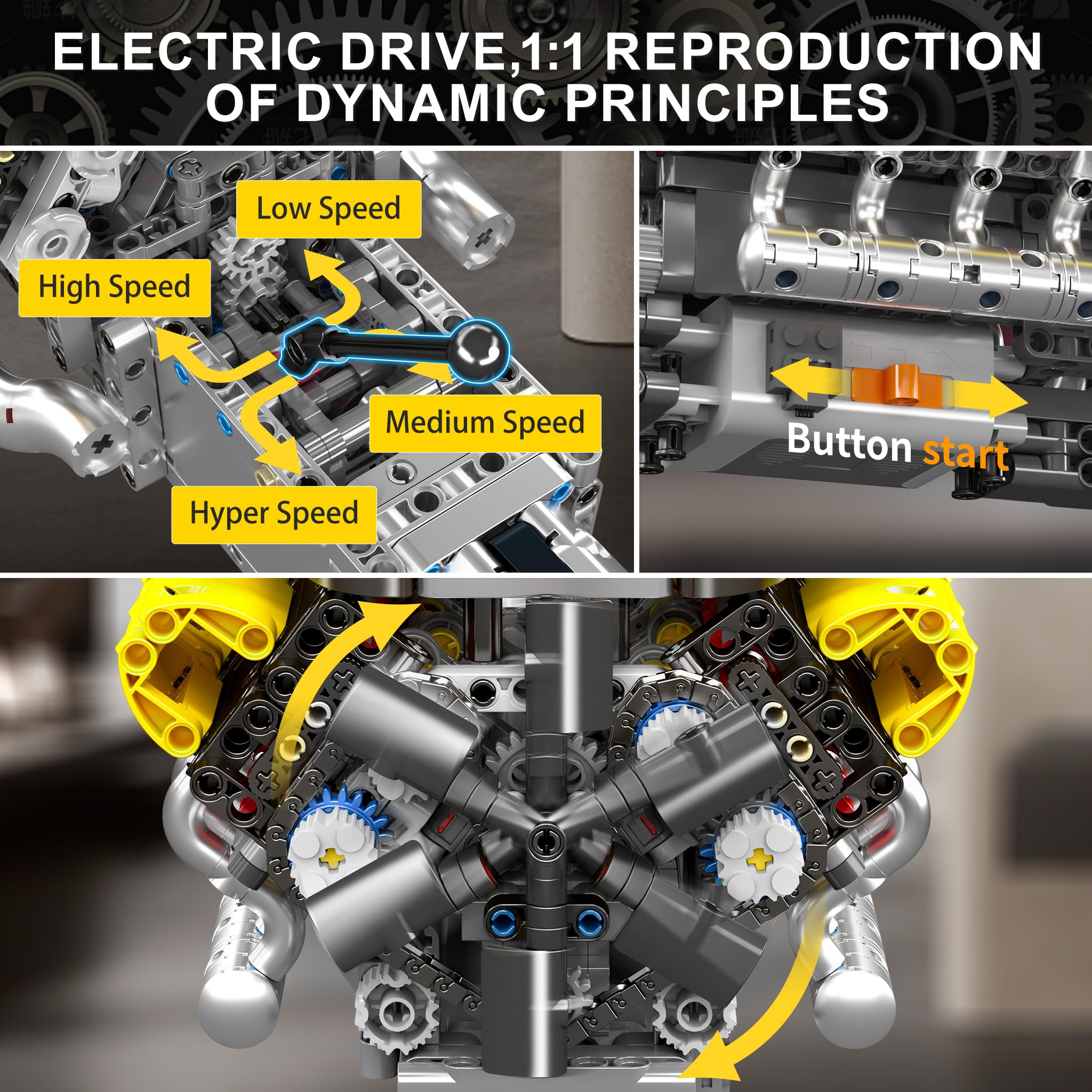 V12 Engine Model kit That Runs - Running Gear Engine avis et prix