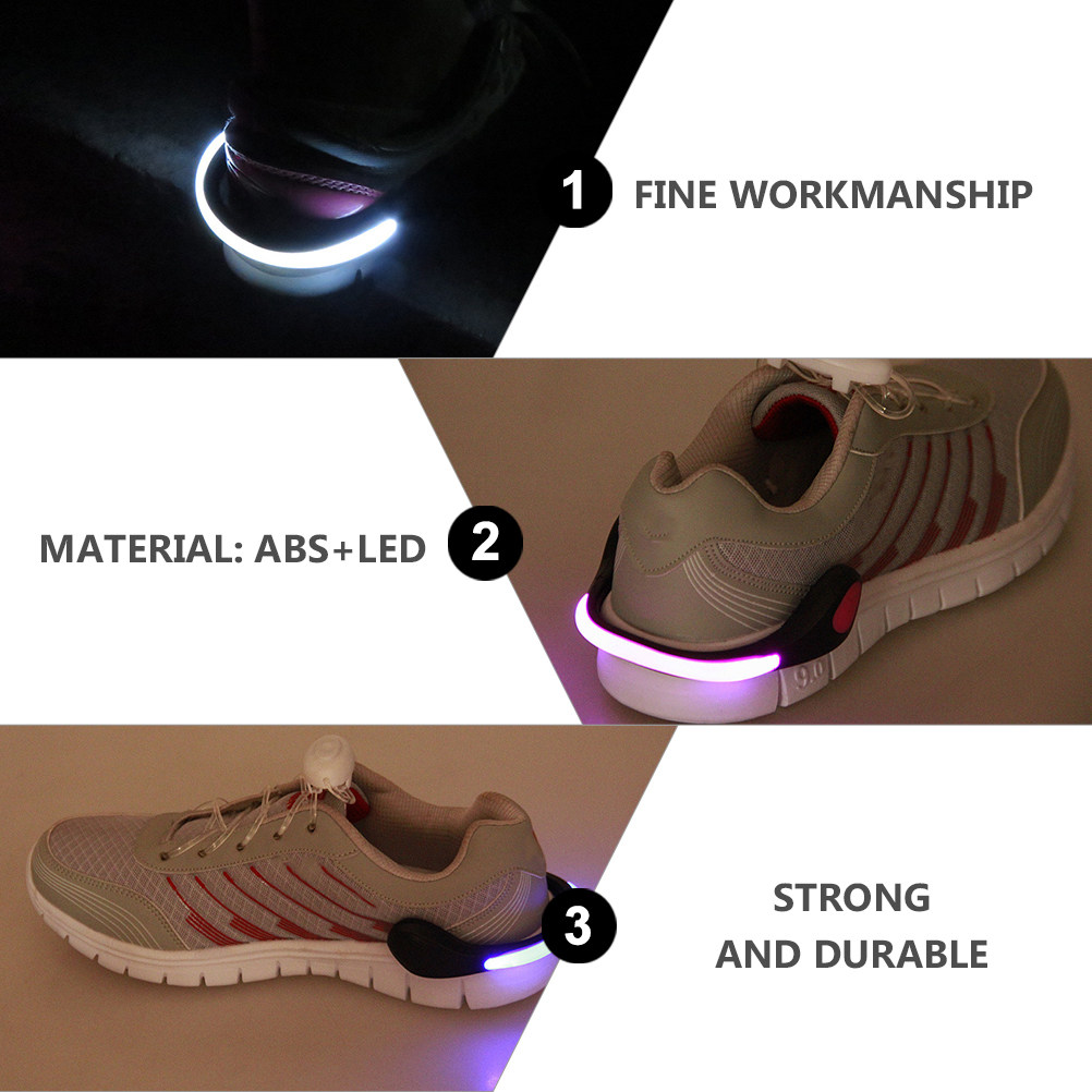 2Pcs LED Clip on Shoe Lights N - Running Gear On avis et prix