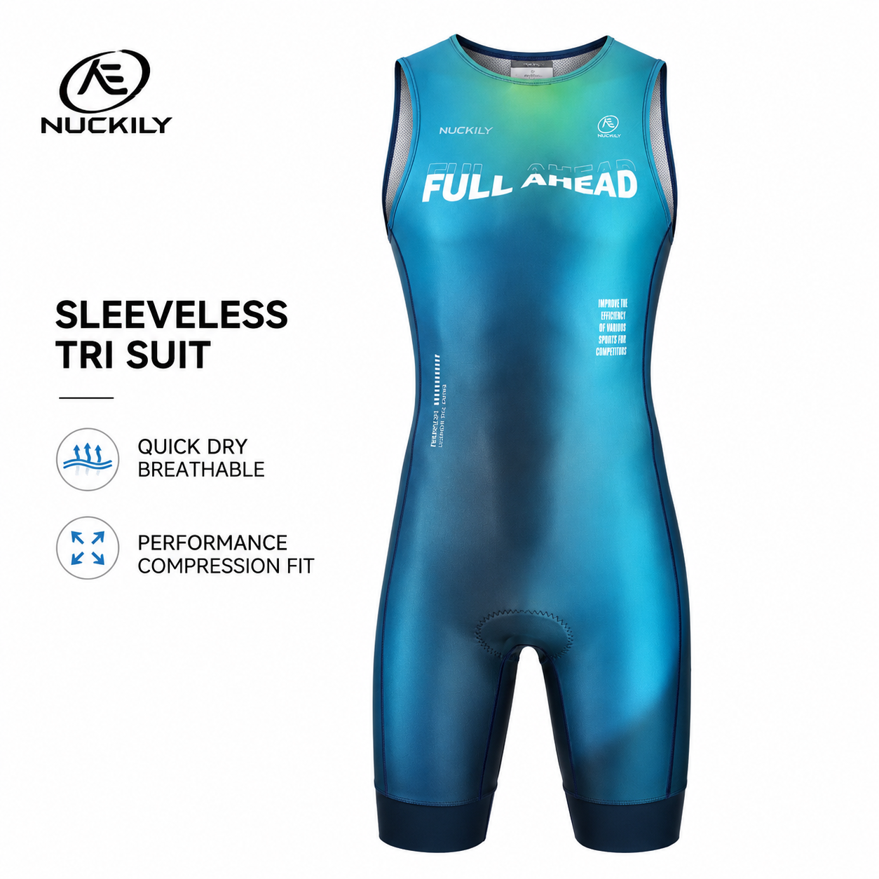 NUCKILY Triathlon Suit Sleevel - Running Gear Cool avis et prix