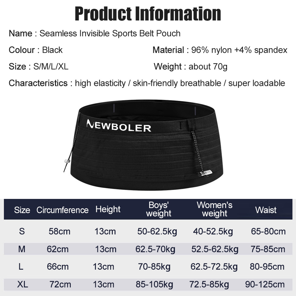 NEWBOLER Elastic Sports Waist  - Running Gear Winter avis et prix
