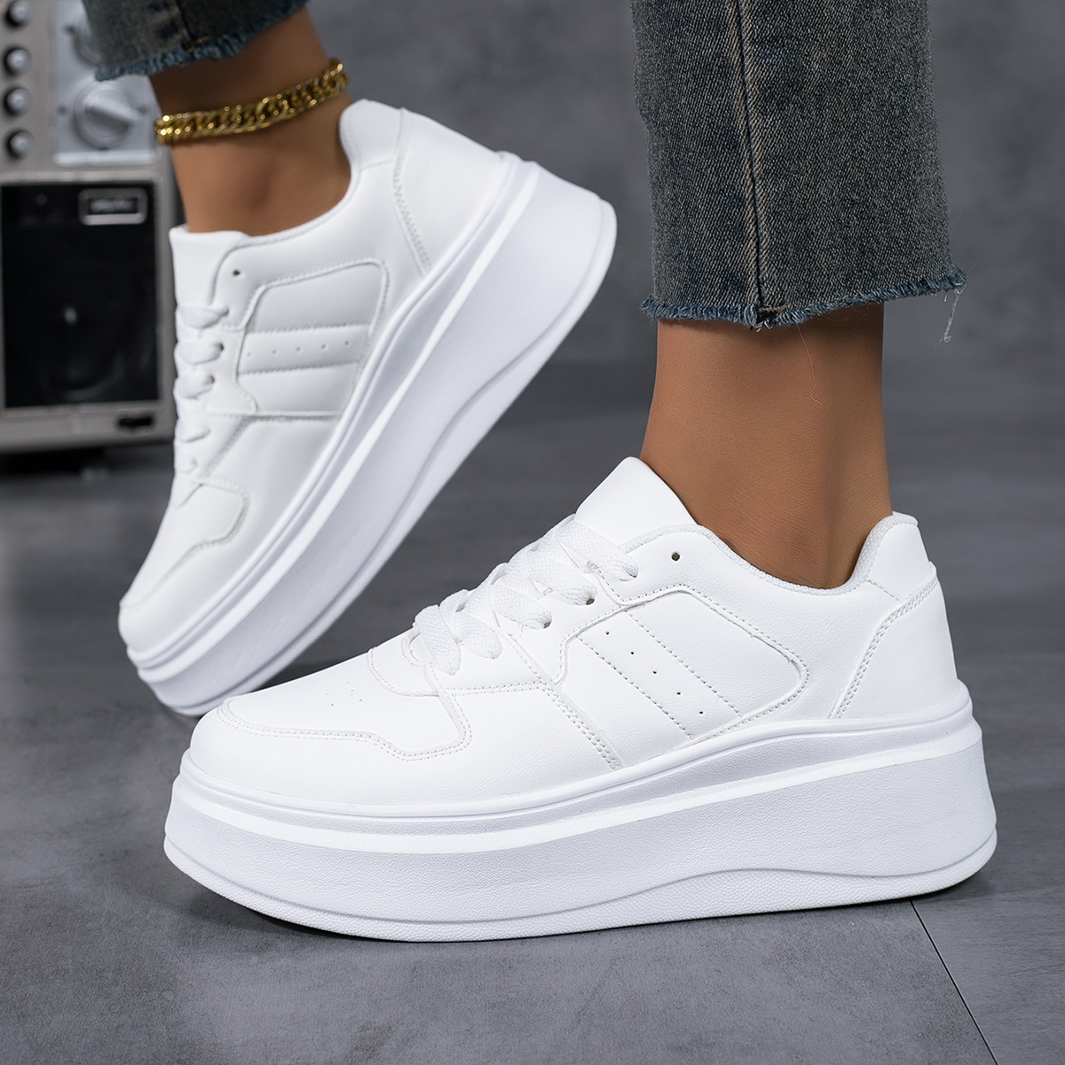 Women's Vulcanize Shoes Flat C - Running Gear Ladies avis et prix