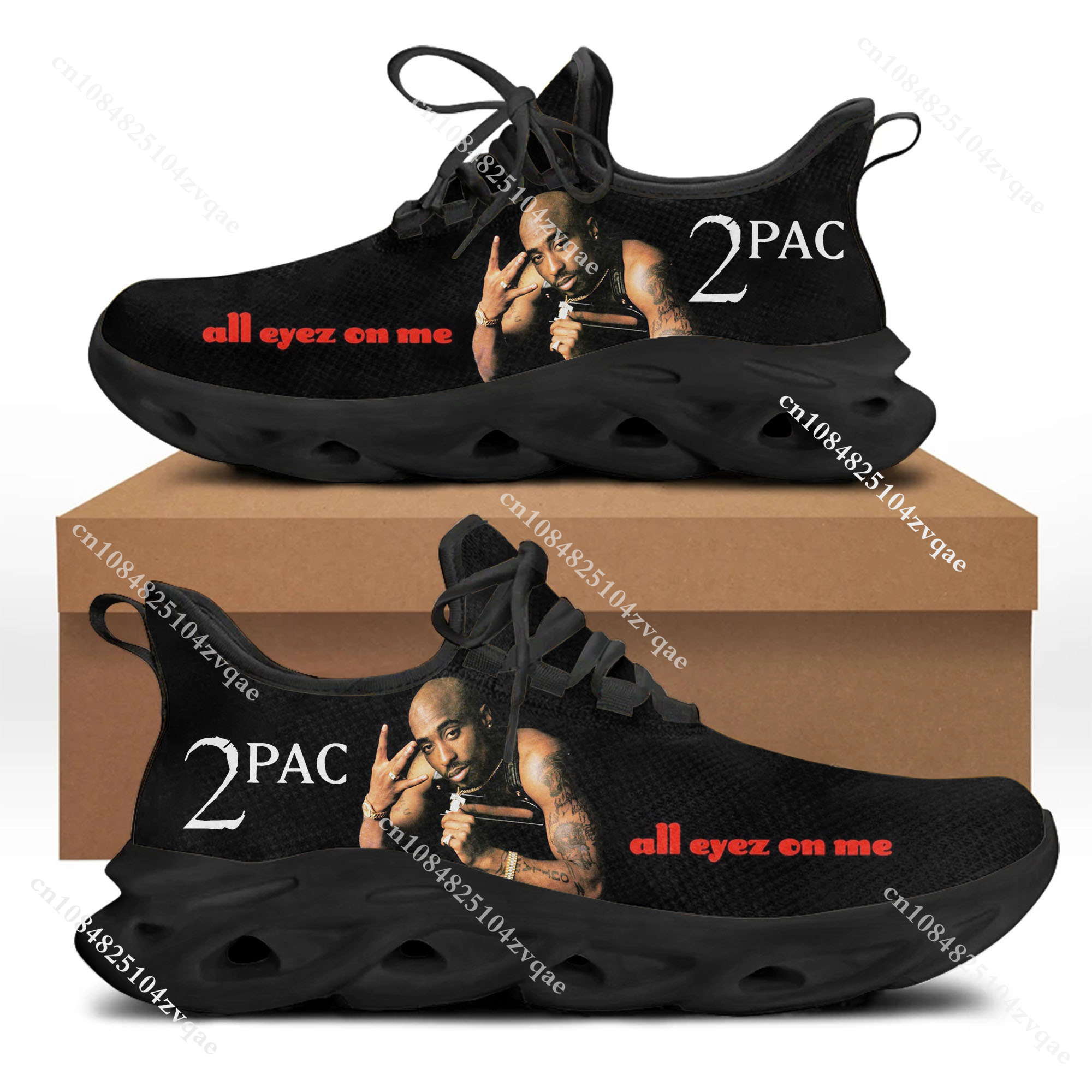 Tupac Rapper 2Pac Flats Sneake - Running Gear Ladies avis et prix