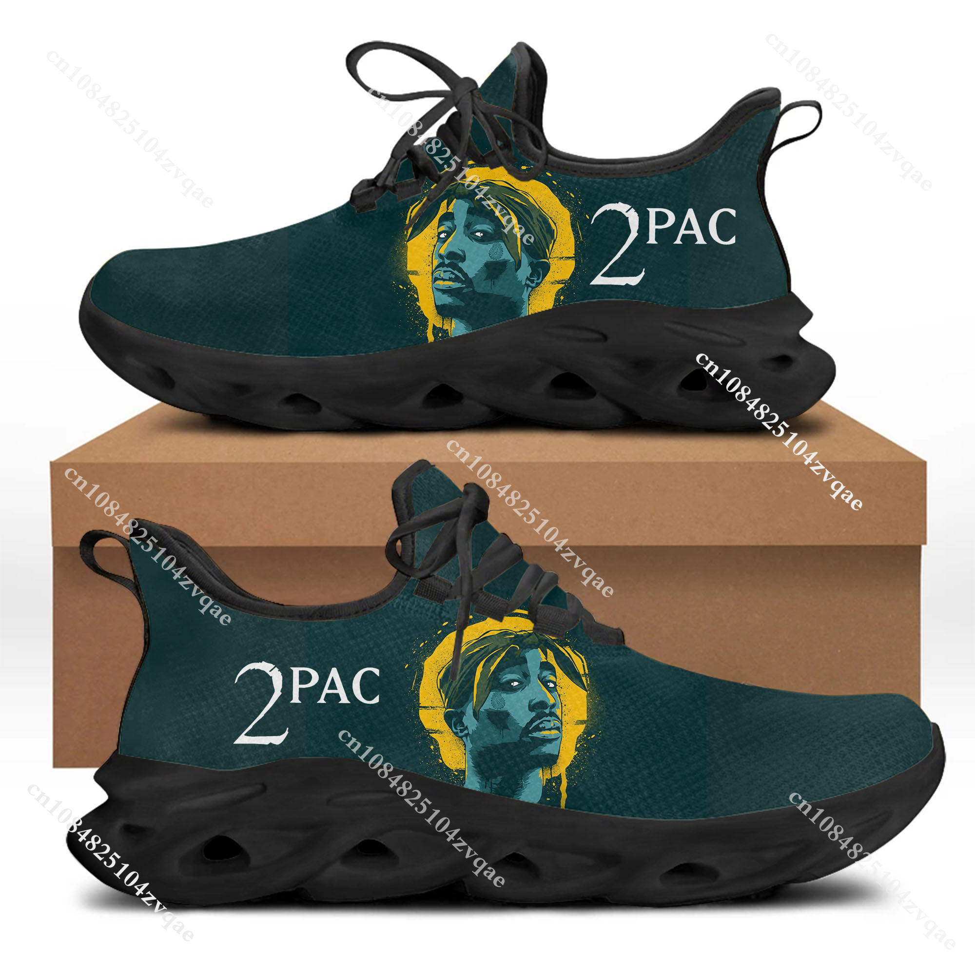 Tupac Rapper 2Pac Flats Sneake - Running Gear Ladies avis et prix
