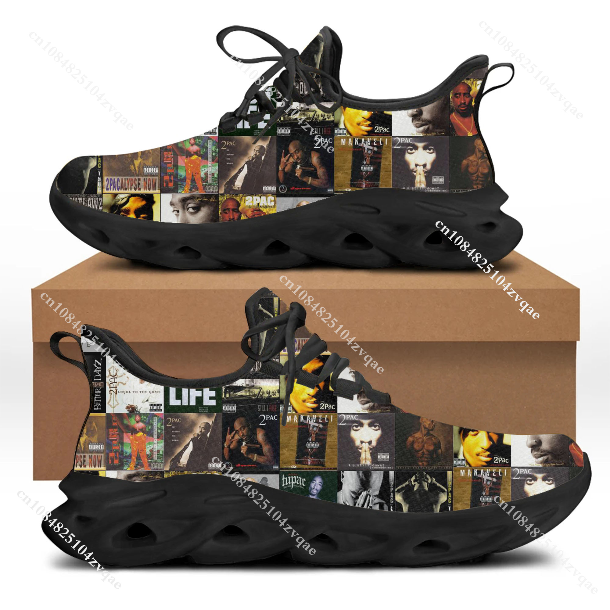 Tupac Rapper 2Pac Flats Sneake - Running Gear Ladies avis et prix
