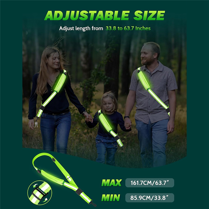 NEW-LED Reflective Belt Sash W - Running Gear Holder avis et prix
