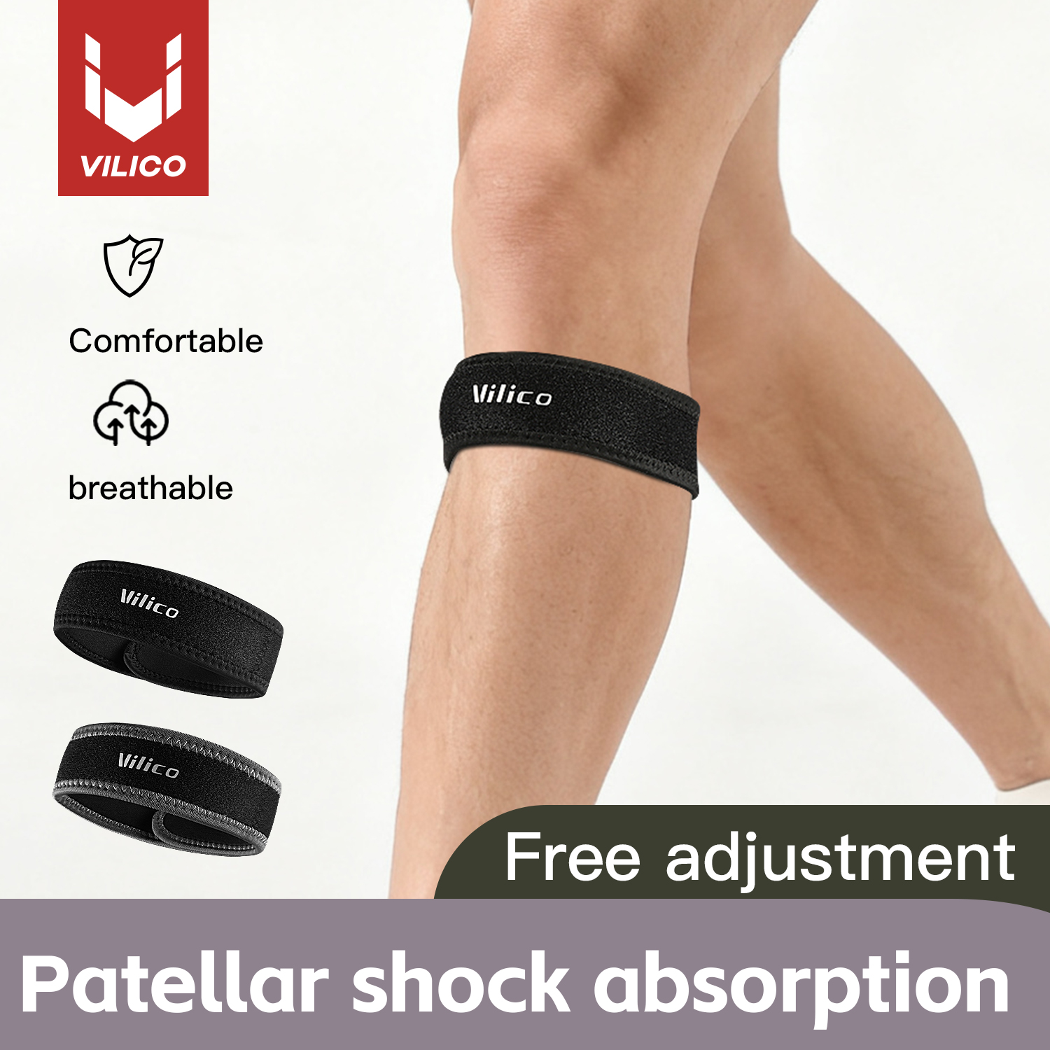 1PC Patella Kneecap Band Silic - Running Gear Cool avis et prix