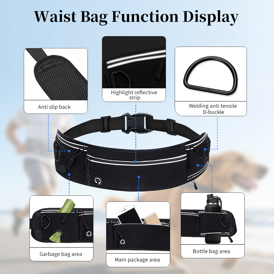 Foldable Reflective Dog Leash  - Running Gear Organizer avis et prix