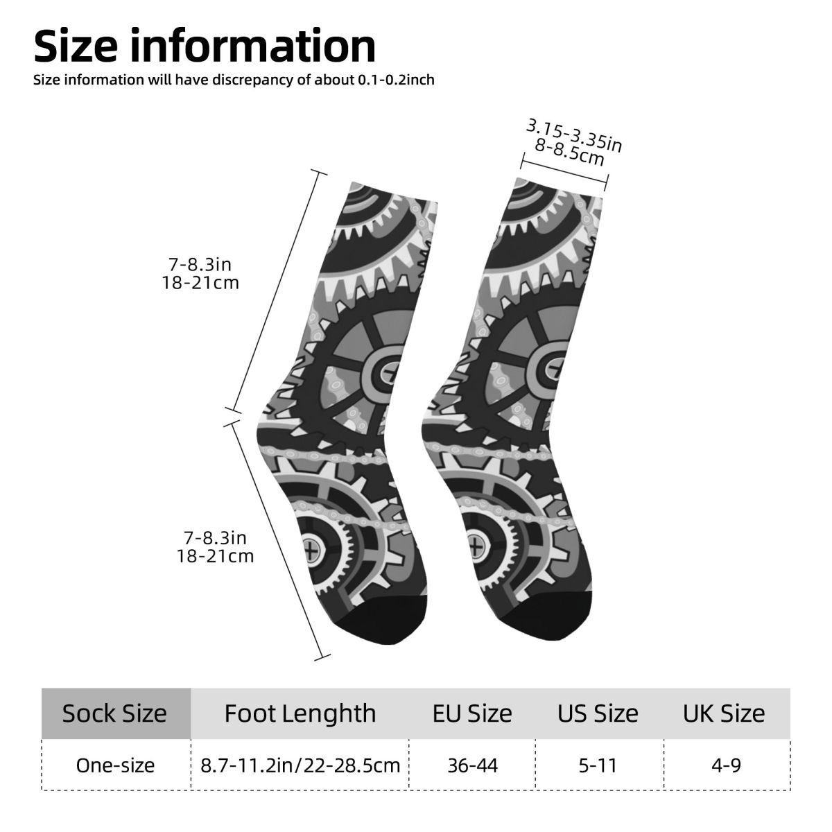 Gears Vintage Wheels Stockings - Running Gear Gifts For Women avis et prix