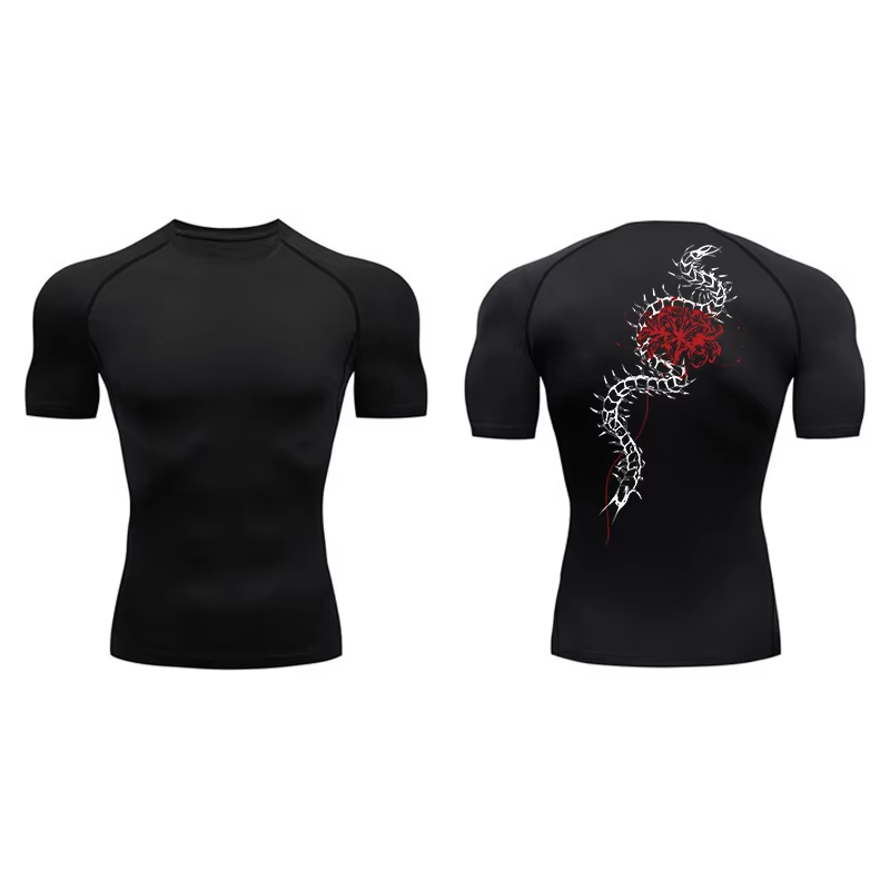 Blossom Print Short Sleeve Com - Running Gear Winter avis et prix